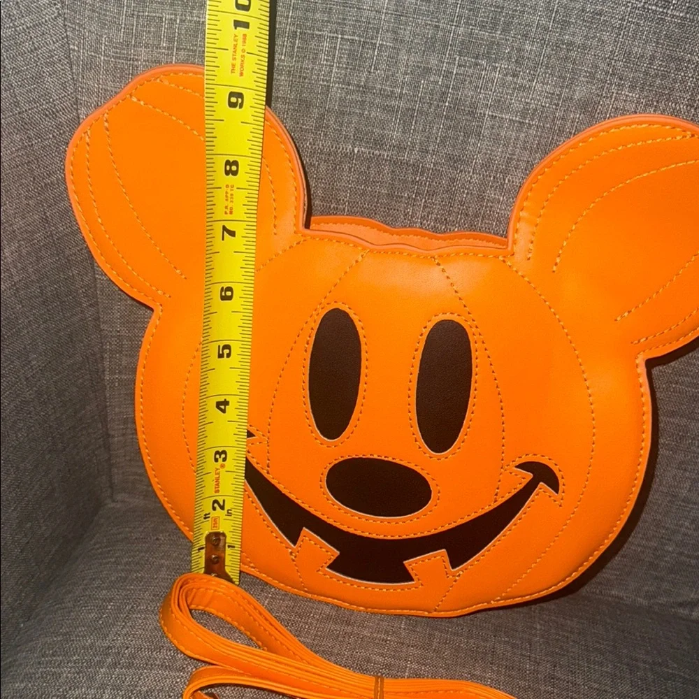 Mickey Mouse Orange Pumpkin Crossbody Bag-NWOT - Picture 5 of 9